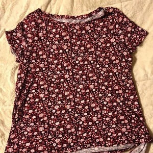 Talbots short sleeve floral shirt NWT
